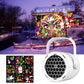 Proyector de patrón giratorio de luces LED de Navidad de copo de nieve al aire libre