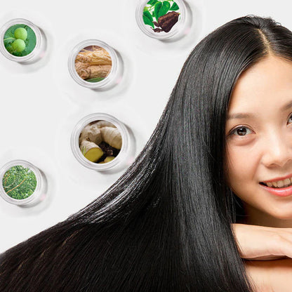 Shampoo de tinte vegetal para el cabello en burbujas