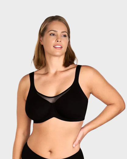 🔥Sujetador elegante de cobertura completa transparente para mujer de talla grande