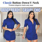 Vestido camisero de manga corta con botones para mujer