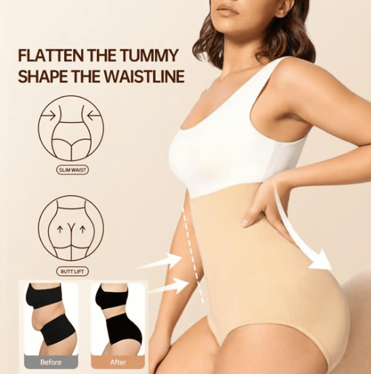 🔥 Compra 1 y Lleva 1 Gratis 👙 Panties Moldeadoras de Tiro Alto con Control de Abdomen