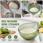 📢📢50 % DE DESCUENTO y en stock⏰ Lava el arroz sin perder ni un grano: colador de malla fina con asa. En stock en el Reino Unido