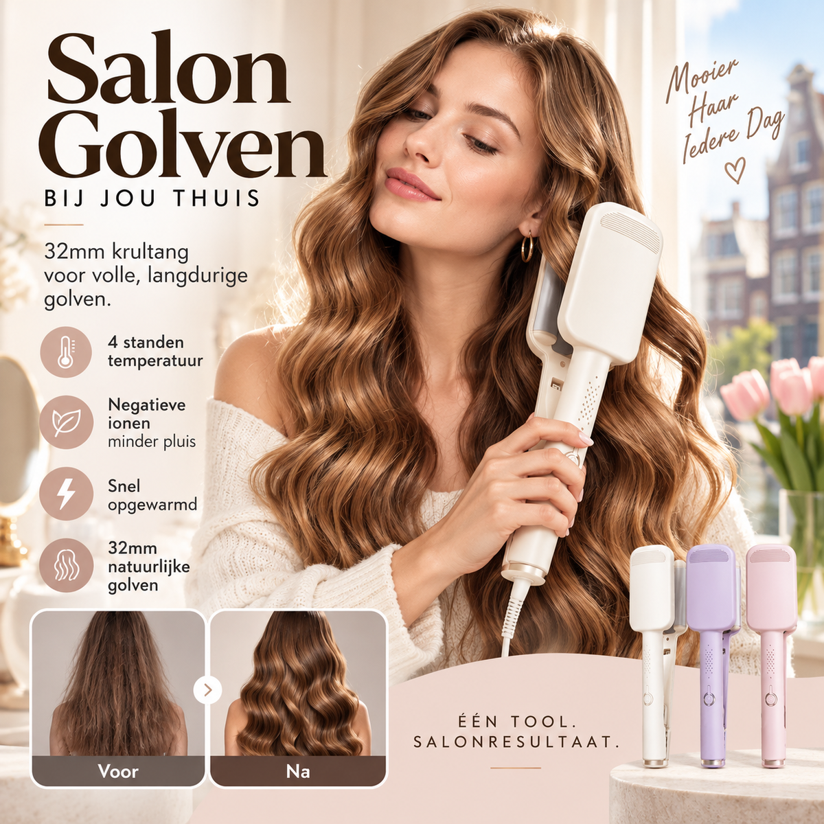 💇‍♀️ Rizadora Ondulada de 32 mm con 4 Temperaturas - imagen 5