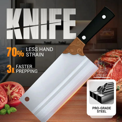 🔪 Cuchillo de Cocina Forjado – 6 Estilos de Hoja