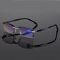🔥Gafas de lectura ultraligeras sin montura con lentes talladas en diamante.
