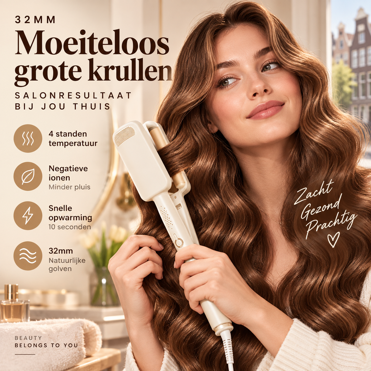 💇‍♀️ Rizadora Ondulada de 32 mm con 4 Temperaturas - imagen 2