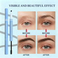 Lápiz de cejas mini 2 en 1 resistente al agua y gel de cejas con color: herramientas de maquillaje de cejas de larga duración para crear líneas naturales y realistas que imitan el vello.
