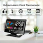 🔥Monitor digital LED de temperatura y humedad. Reloj despertador de mesa LED con previsión meteorológica.
