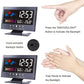 🔥Monitor digital LED de temperatura y humedad. Reloj despertador de mesa LED con previsión meteorológica.
