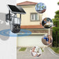 Cámara de vigilancia solar de 360 grados con visión nocturna a todo color