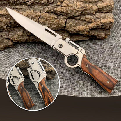 Cuchillo Plegable Portátil de Acero Inoxidable para Exterior 🗡️