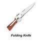 Cuchillo Plegable Portátil de Acero Inoxidable para Exterior 🗡️