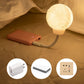 Luz nocturna inteligente con forma de luna y activación por voz