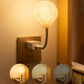 Luz nocturna inteligente con forma de luna y activación por voz