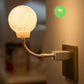 Luz nocturna inteligente con forma de luna y activación por voz