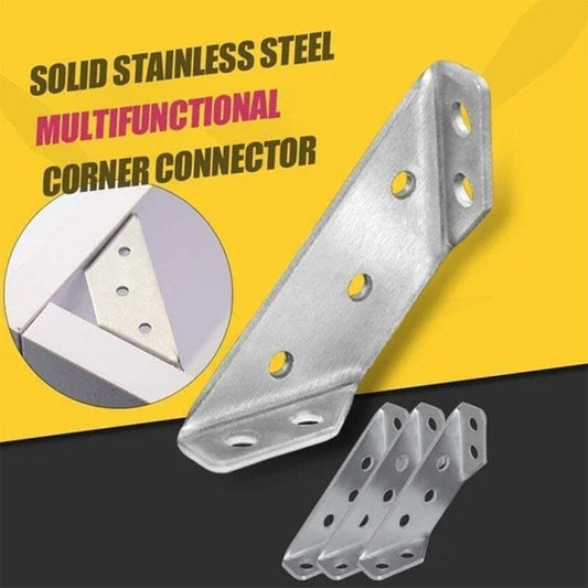 🔩 Escuadras de Acero Inoxidable para Reforzar Muebles – 10/20 Unidades