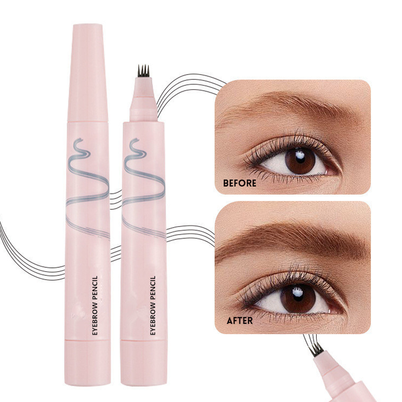 ✍️ Lápiz de Cejas Impermeable con Punta de 4 Trazos - imagen 1