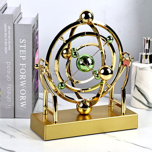🌀Péndulo de Movimiento Perpetuo en Órbita Celeste - Decoración Rotativa Creativa para el Hogar🚀