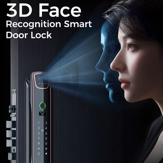 🔥Cerradura de puerta inteligente con reconocimiento facial 3D