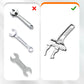 🔥VENTA CALIENTE🔥Llave De Fregadero Reversible Con Apertura De Mordaza De 6-68 mm