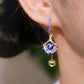 Delicados Pendientes Hoja de Ginkgo para Mujer