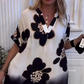 🌸2025 Nueva Moda🌸 Vestido de mujer con estampado suelto y profundo cuello en V