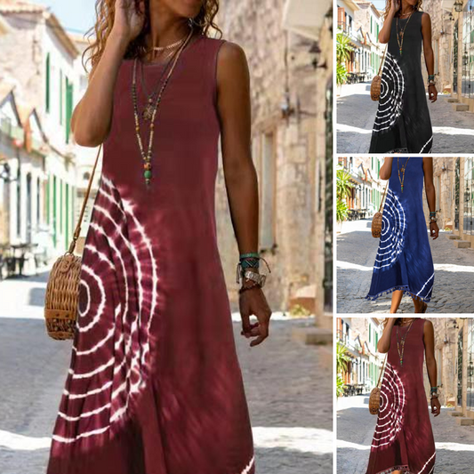 ⏳Time-limited Special⏰Vestido casual midi sin mangas para mujer.
