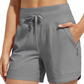 Pantalones cortos de atletismo para mujer con bolsillos