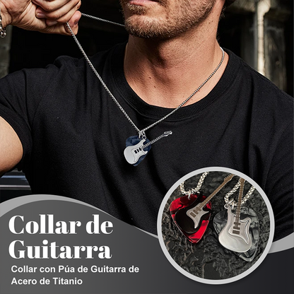🎸Rock “n” Roll Guitar Pick Collares Colgantes