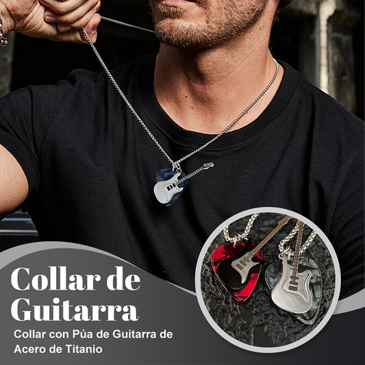🎸Rock “n” Roll Guitar Pick Collares Colgantes