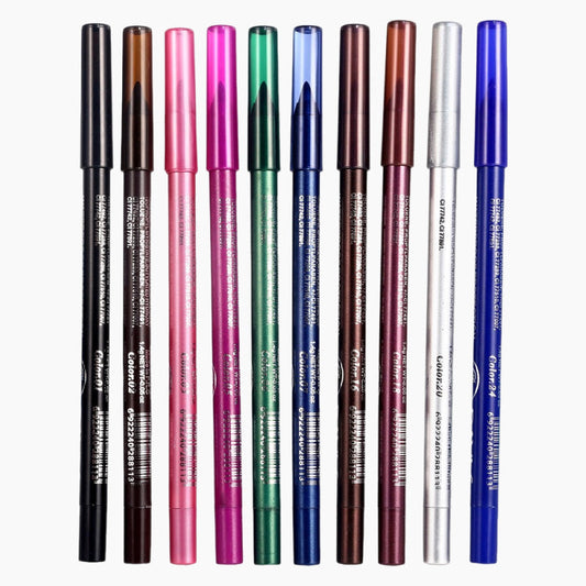 💕10 delineadores de ojos en gel de colores