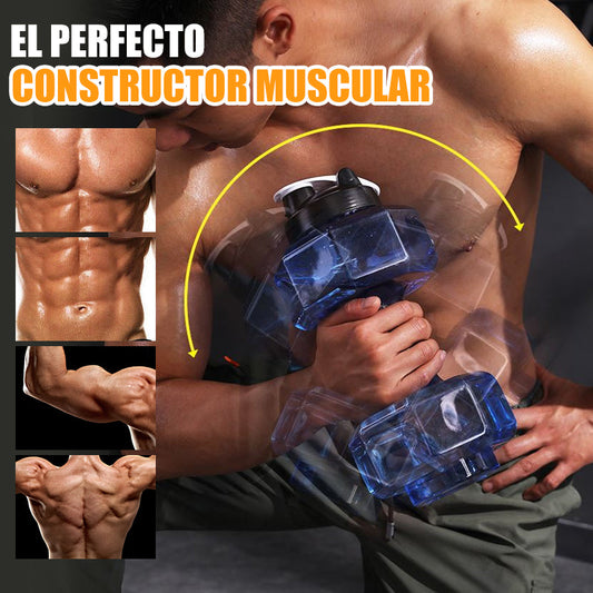 Botella de Agua con Forma de Mancuerna