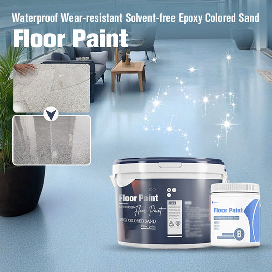 ✨Nuevo listado de productos💥 50% de descuento por tiempo limitado time❗️Waterproof Pintura epoxi de color arena para suelos resistente al desgaste y sin disolventes.