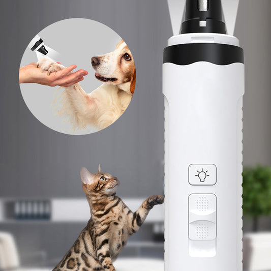 Molinillo de uñas para mascotas de 2 velocidades con luces LE