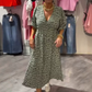 💃Vestido estampado con cuello en V para mujer