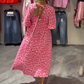 💃Vestido estampado con cuello en V para mujer