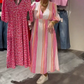 💃Vestido estampado con cuello en V para mujer