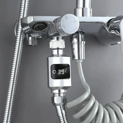 🚿 Termómetro Digital de Ducha con Alertas de Color