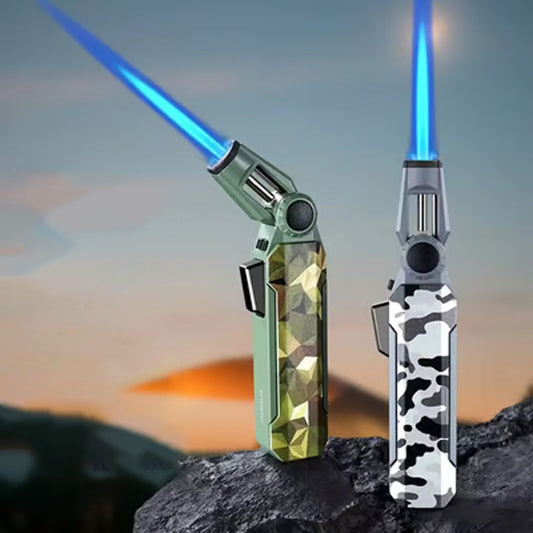 Encendedor de llama de chorro ajustable y recargabl