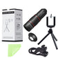 Kit de lente de teleobjetivo con soporte de clip para teléfonos inteligentes