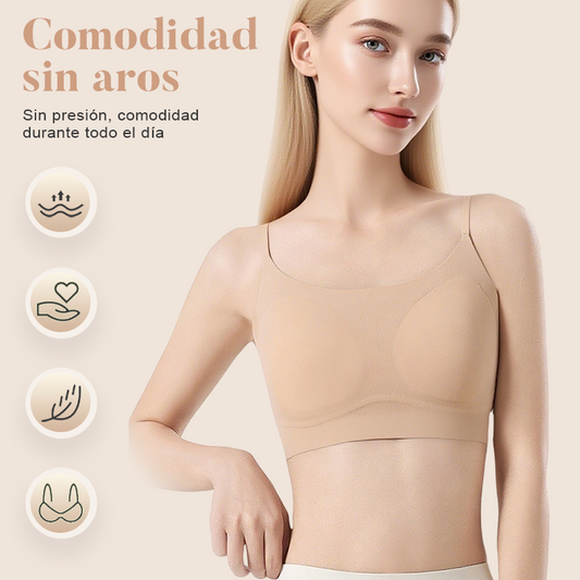 Sujetador cómodo sin aros y sin costuras