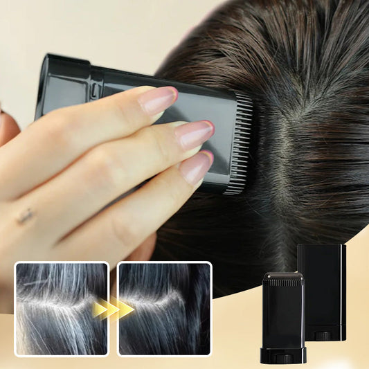 Tinte para el cabello instantáneo natural y seguro 2 en 1 en barra y peine