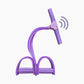 6-Tube Pedal Resistance Band with Voice Counting