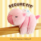Peluche de carpincho que hace girar la col