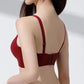 Sujetador push-up sin costuras ni aros de color liso para mujer con soporte moldeador