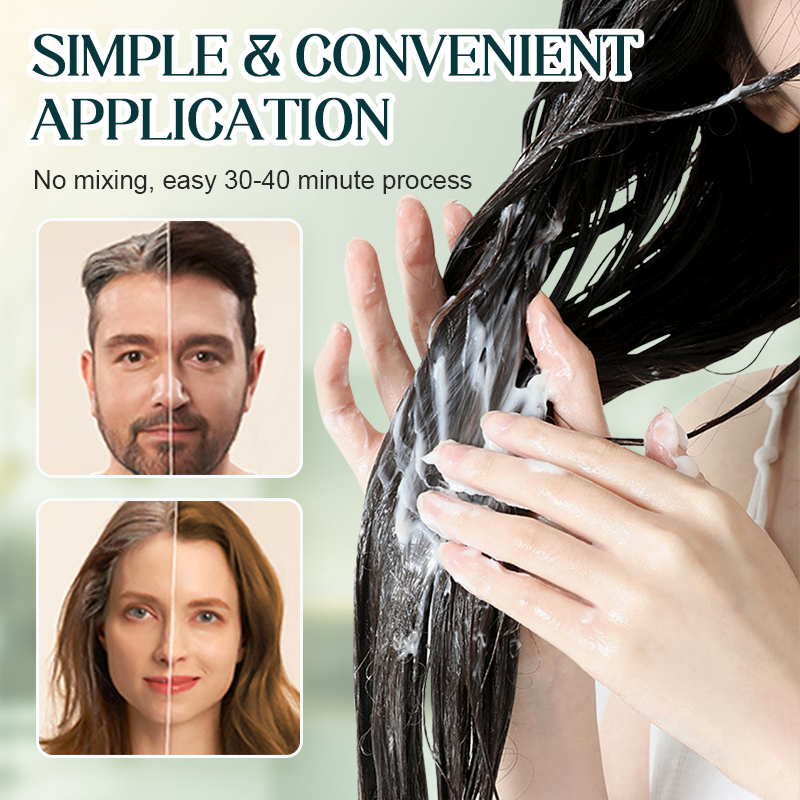 💇♀️ ¡COMPRA 2 LLEVA 3! 🌈 Set de Tintes para el Cabello de Larga Duración - Cobertura de Canas sin Dañar el Cuero Cabelludo ✨🧴