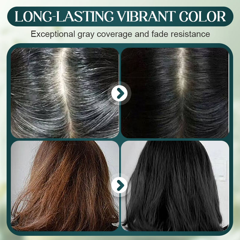 💇♀️ ¡COMPRA 2 LLEVA 3! 🌈 Set de Tintes para el Cabello de Larga Duración - Cobertura de Canas sin Dañar el Cuero Cabelludo ✨🧴