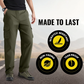 Pantalones cargo multibolsillos para hombr