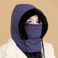 Gorro térmico grueso con forro de felpa y mascarilla para hombre y mujer (50% de descuento)