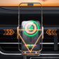 Soporte de teléfono para coche inteligente 2 en 1 con rotación automática y cargador inalámbric